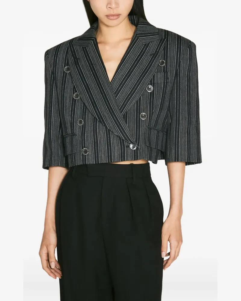 Vivienne Westwood Blazer mit Nadelstreifen - Schwarz Schwarz
