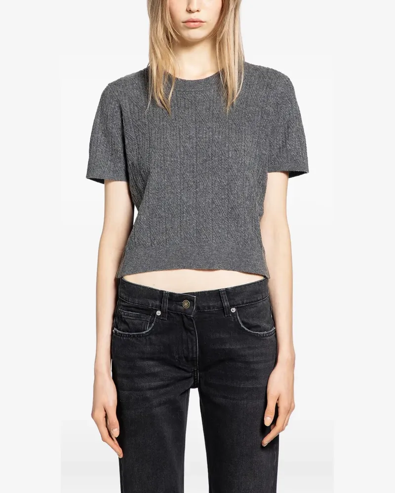 The Garment Como cable-knit top - Grau Grau