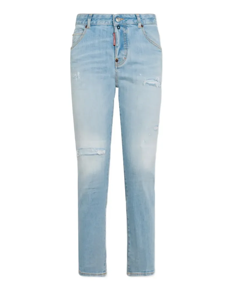 Dsquared2 super bleached stretch Teddy jeans - Blau Blau