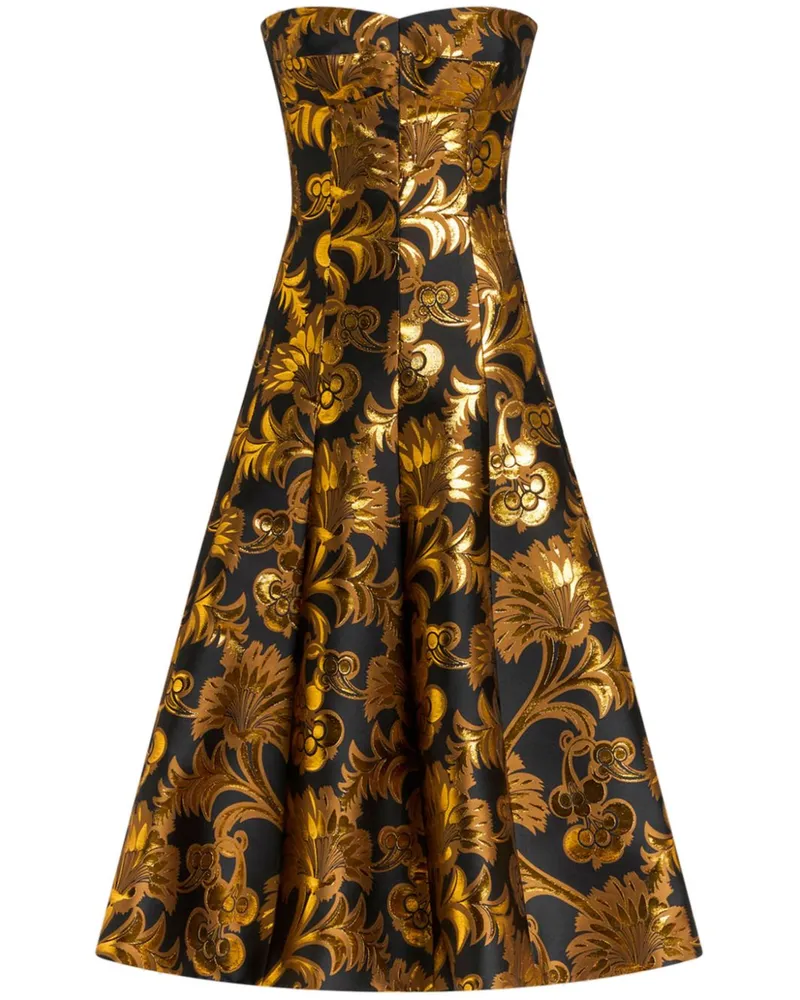 Etro Kleid mit Jacquard - Schwarz Schwarz