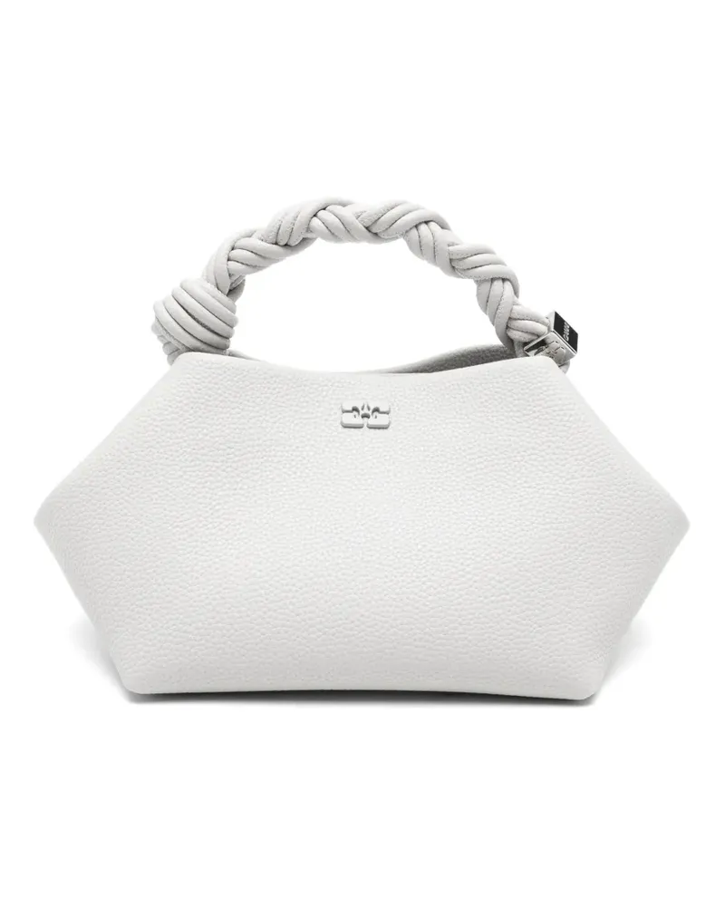 Ganni Kleine Bou Handtasche aus gekörntem Leder - Nude Nude