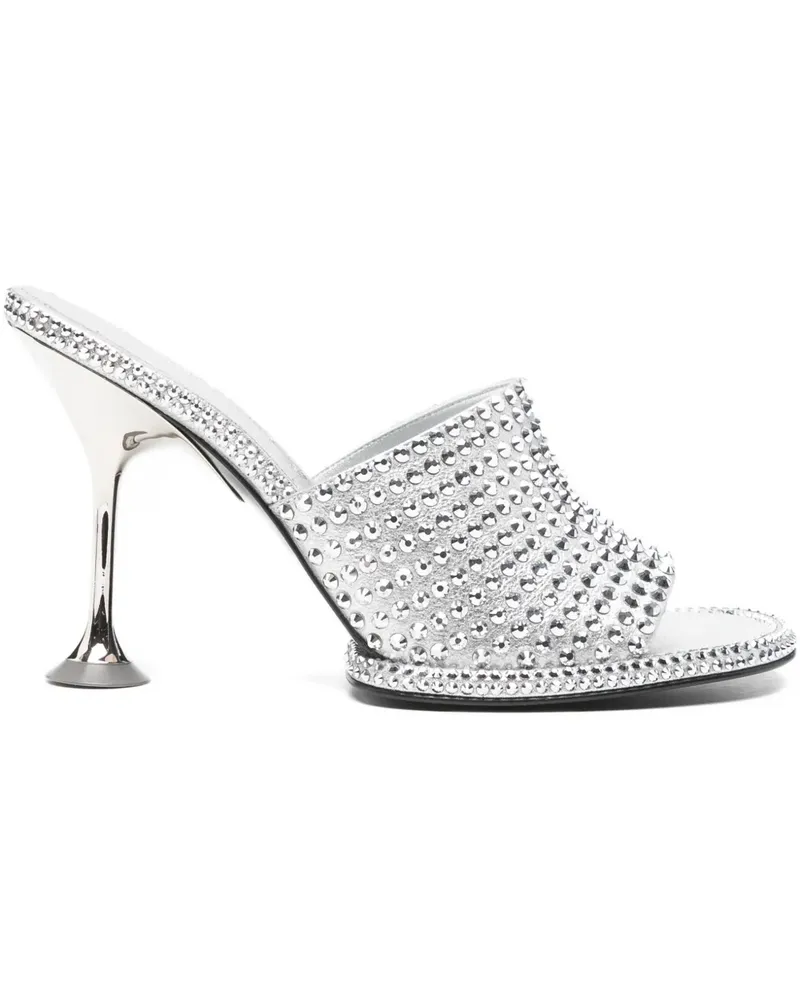 Sergio Rossi Verzierte Sandalen - Silber Silber