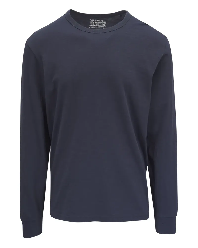 Faherty T-Shirt aus Bio-Baumwolle - Blau Blau