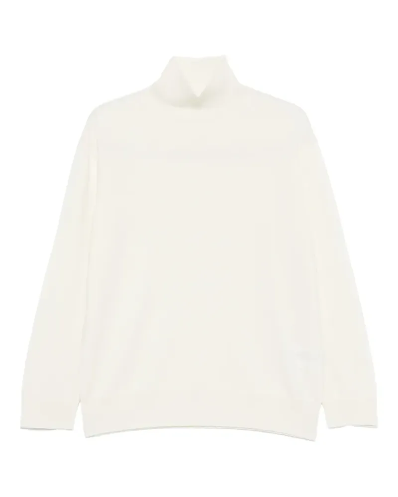 Malo Pullover mit Stehkragen - Weiß Weiß