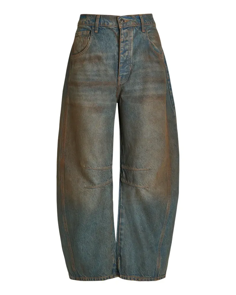Free People Good Luck mid-rise barrel jeans - Blau Blau