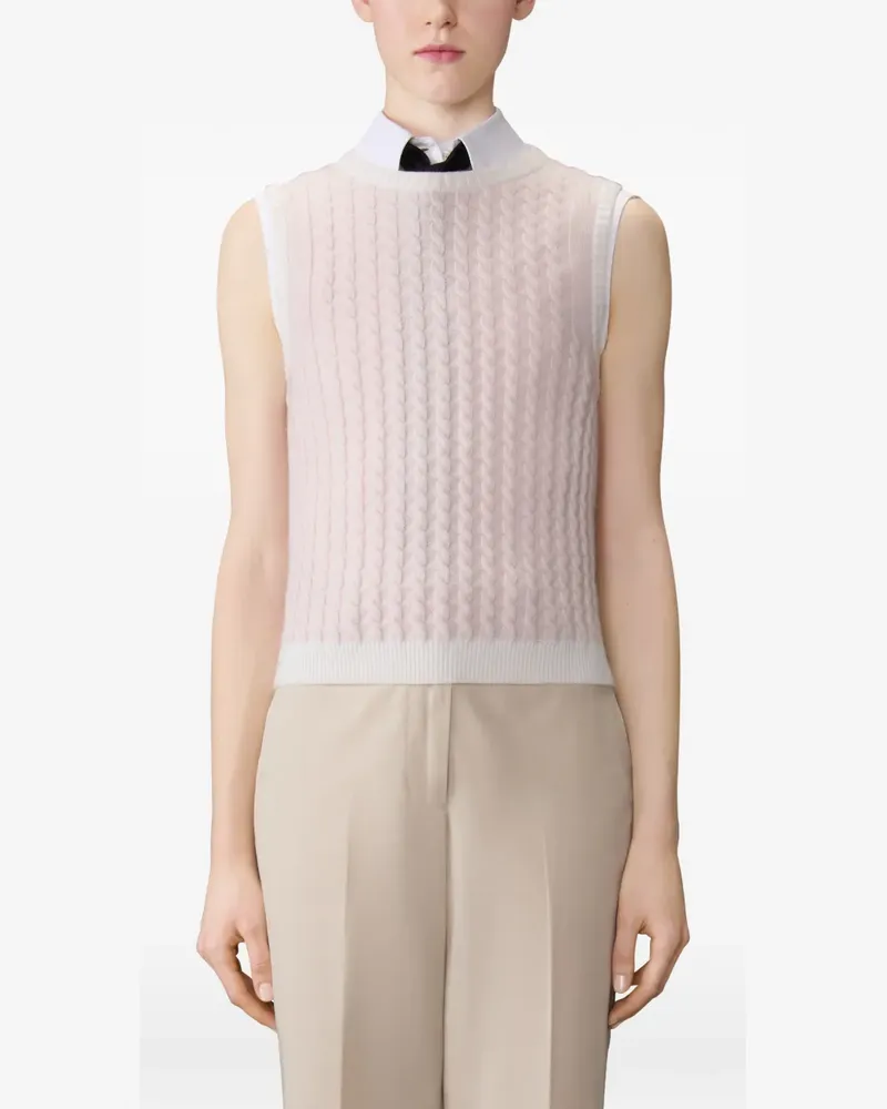 Thom Browne Shell-Oberteil mit Ziernähten - Rosa Rosa