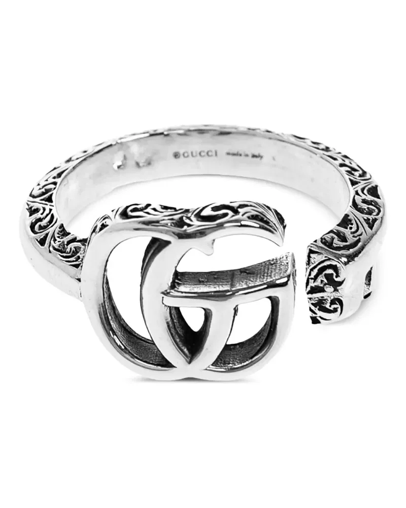 Gucci Ring mit GG-Gravur - Silber Silber