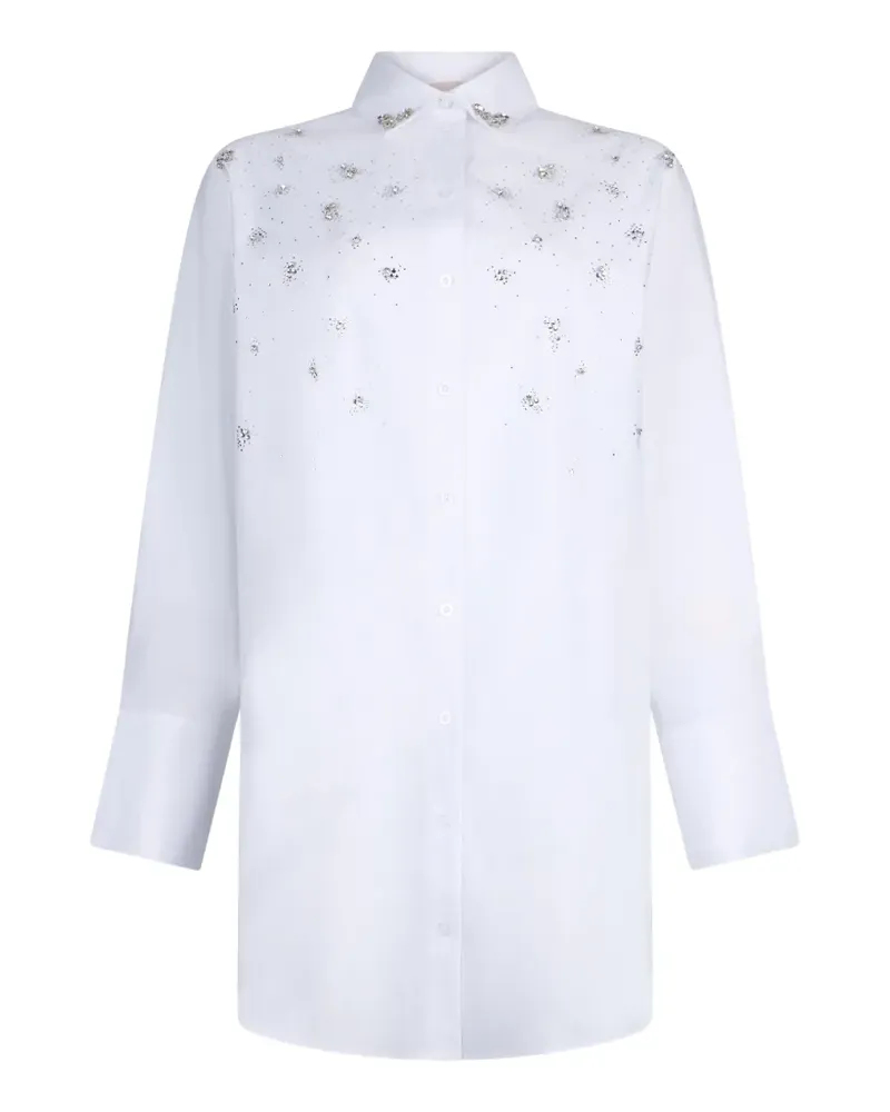 Liu Jo Verziertes Hemdkleid - Weiß Weiß