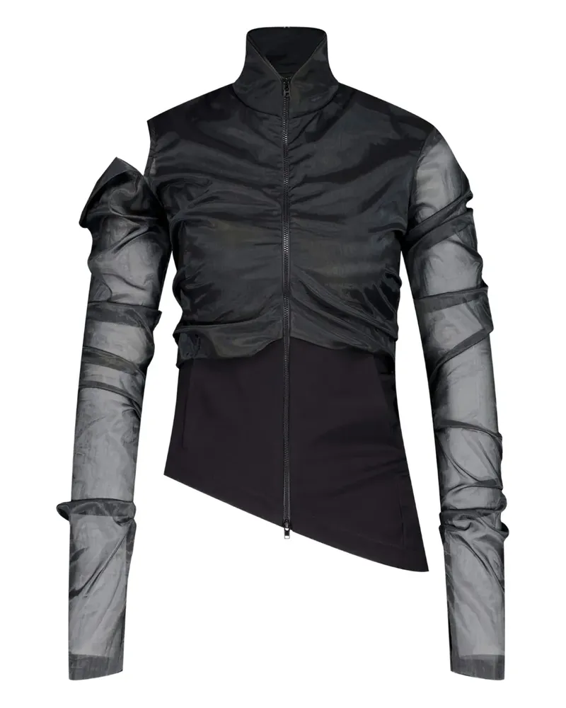 Natasha Zinko Jacke mit Reißverschluss - Schwarz Schwarz