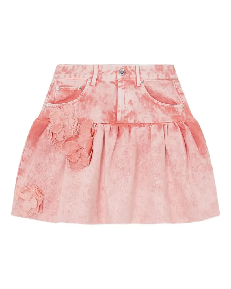 Ganni Midirock mit Applikationen - Rosa Rosa
