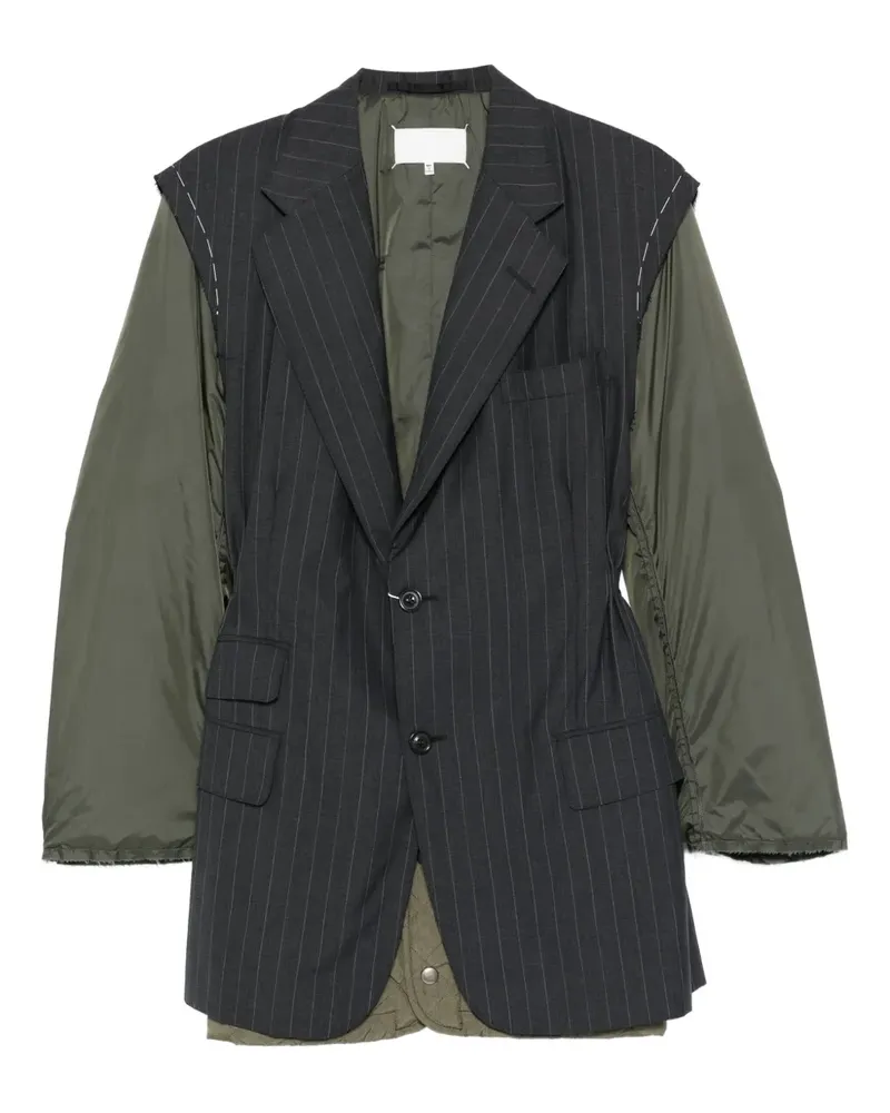 Maison Margiela Jacke mit Nadelstreifen - Grau Grau