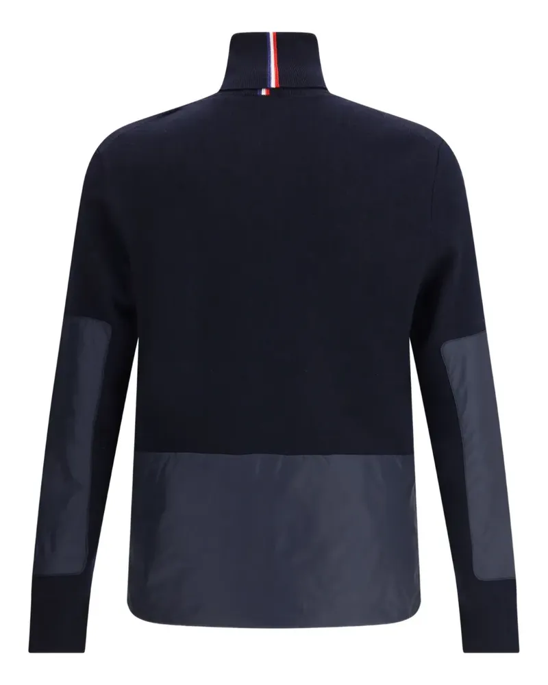 Moncler Rollkragenpullover mit Einsätzen - Blau Blau