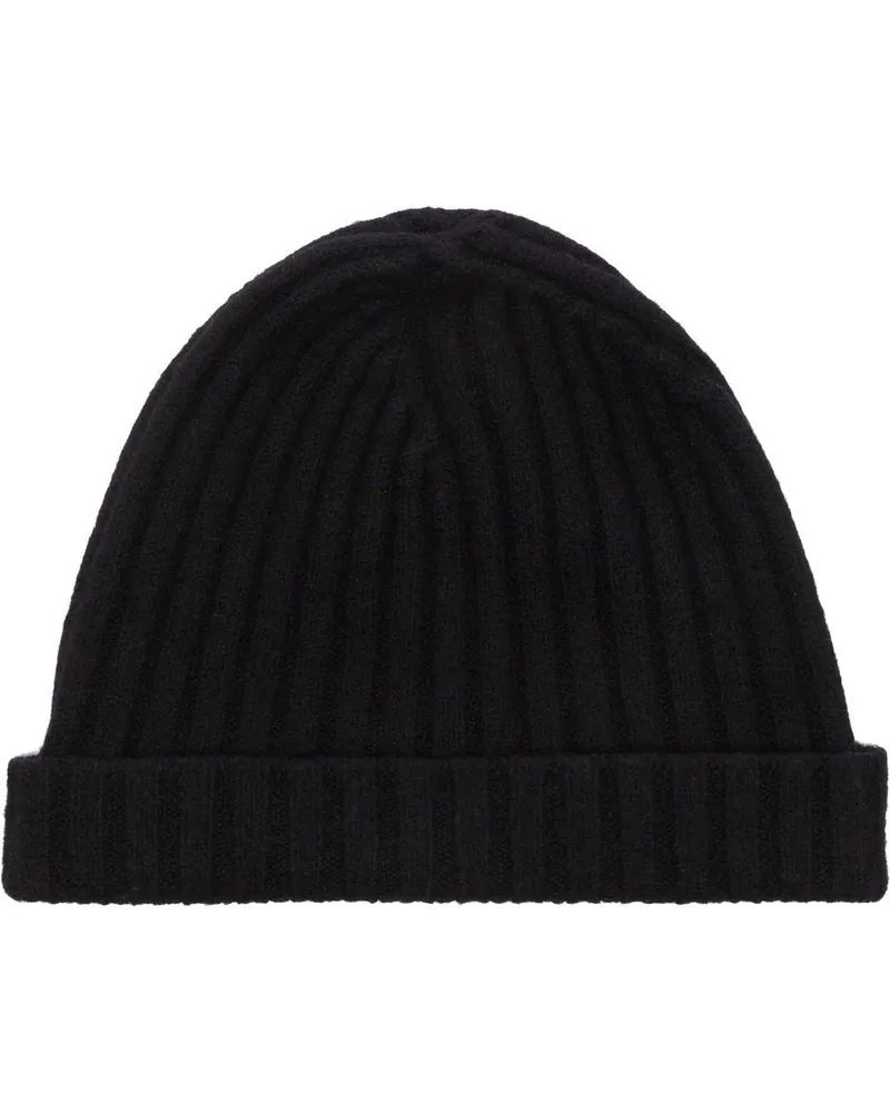 Jil Sander Klassische Beanie Schwarz