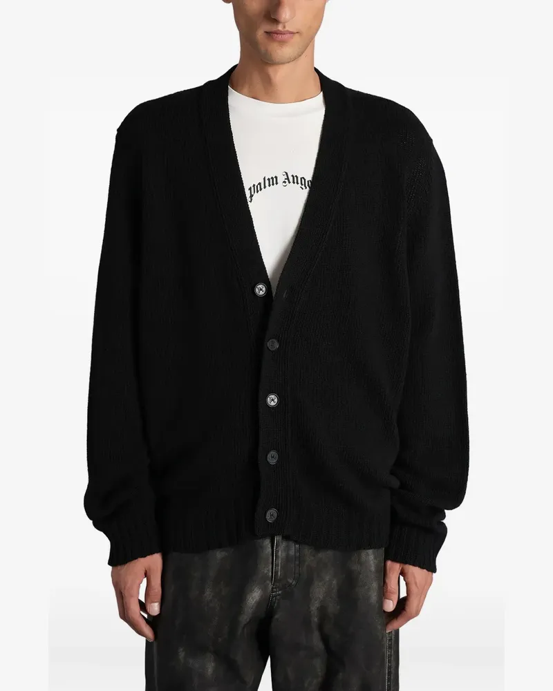 Palm Angels Cardigan mit Knöpfen - Schwarz Schwarz