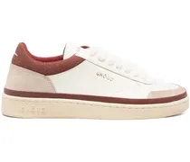 Sneakers aus Leder - Weiß