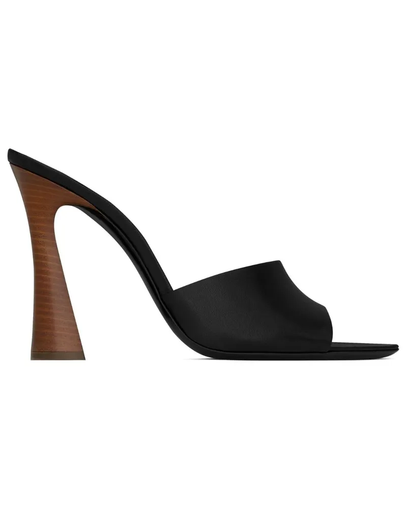 Saint Laurent Suite Mules 105mm - Schwarz Schwarz