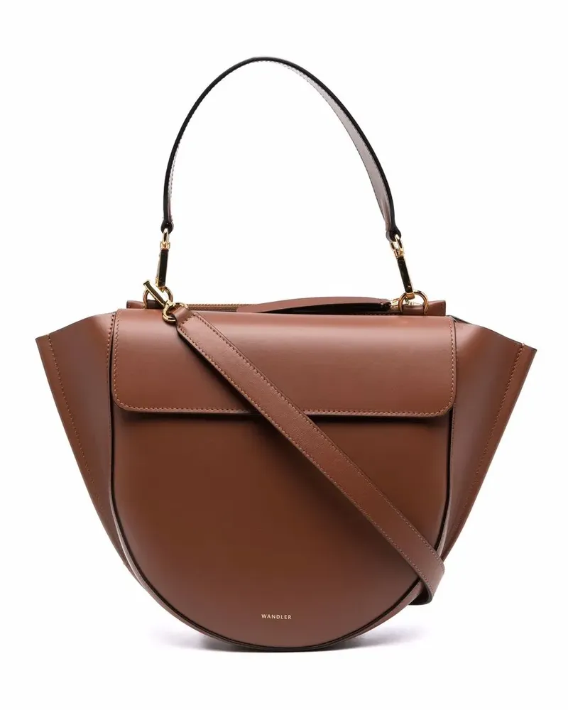 WANDLER Mittelgroße Hortensia Schultertasche - Braun Braun