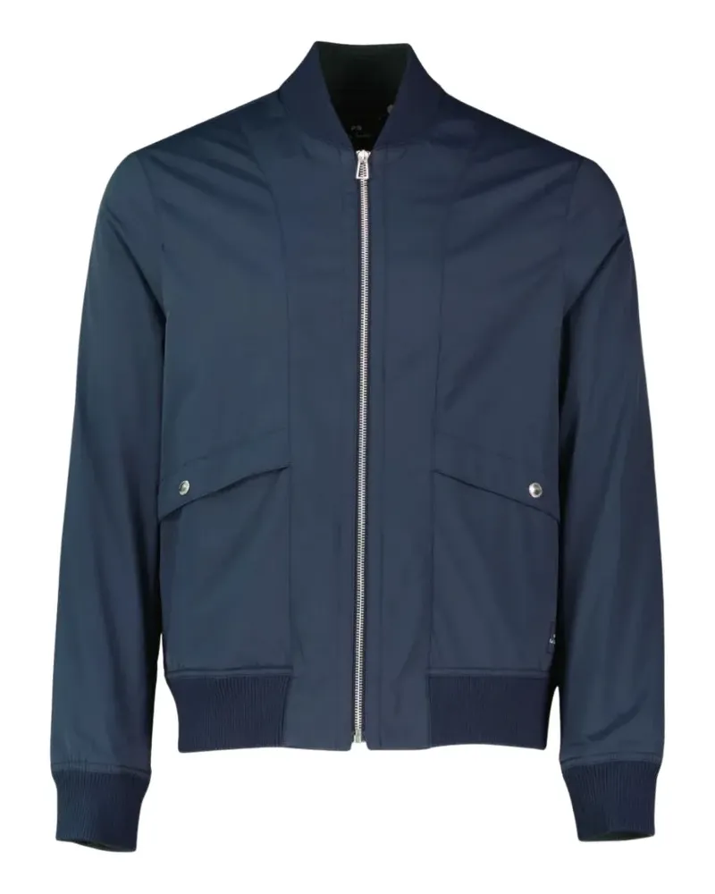 Paul Smith zip-up bomber jacket - Blau Blau