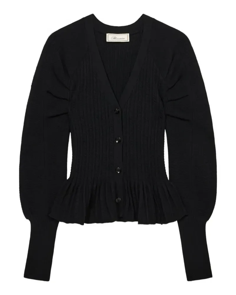 Blumarine Cardigan mit V-Ausschnitt - Schwarz Schwarz