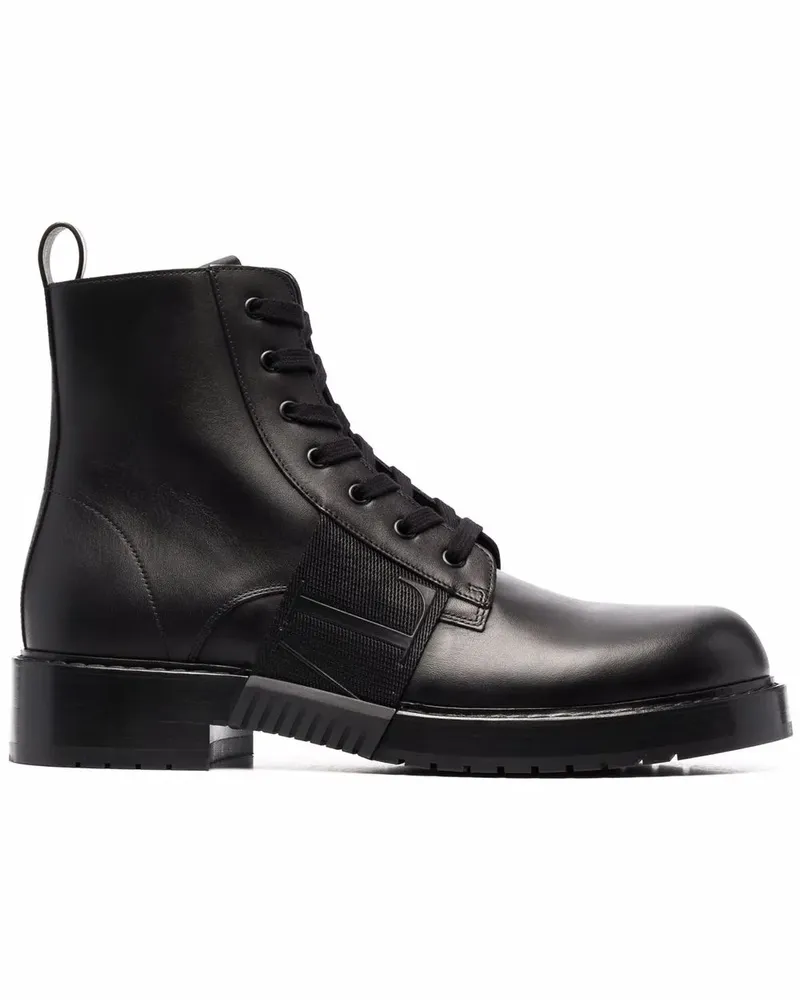 Valentino Garavani VL7N CITY Bikerstiefel - Schwarz Schwarz