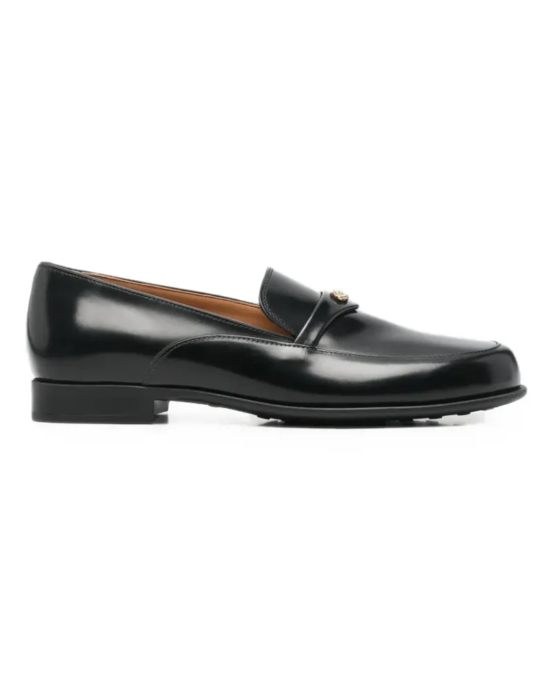 TOD'S Loafer mit Logo-Schild - Schwarz Schwarz
