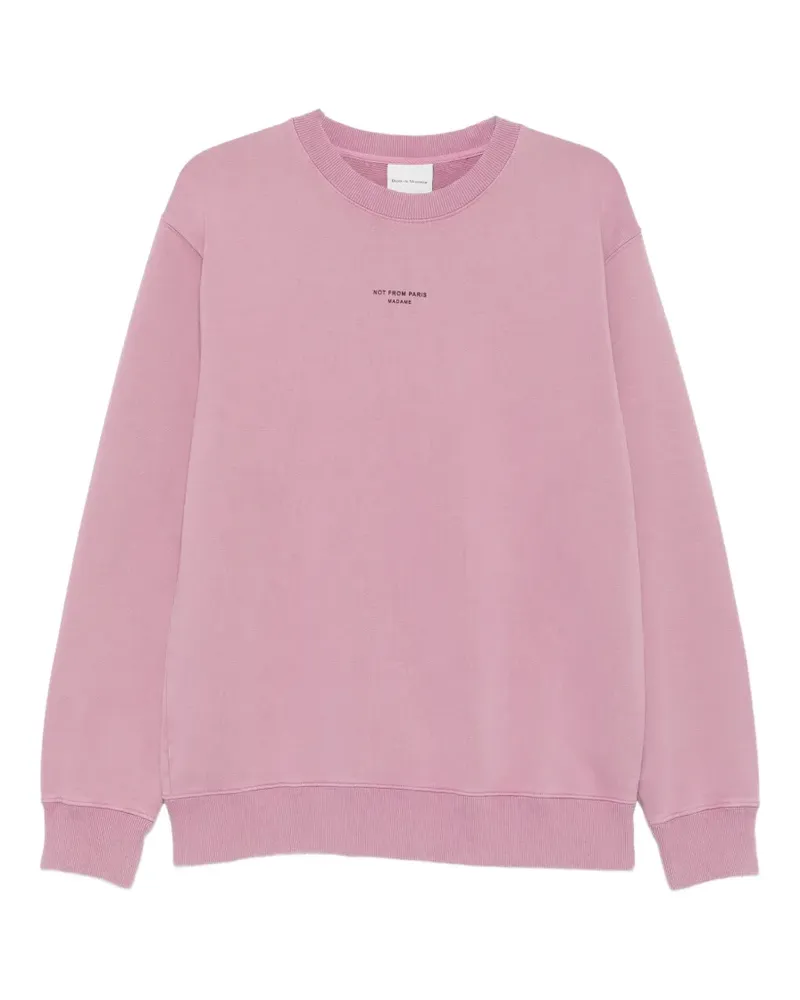 Drôle de Monsieur slogan-print sweatshirt - Rosa Rosa