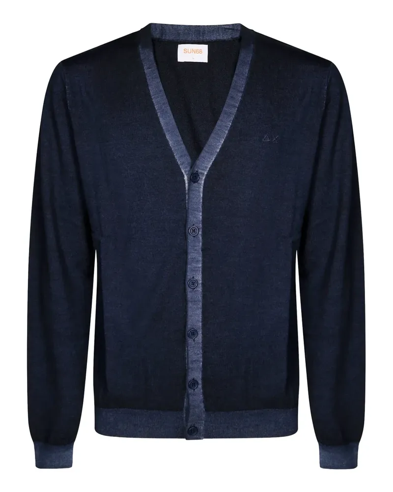 Sun68 buttoned cardigan - Blau Blau