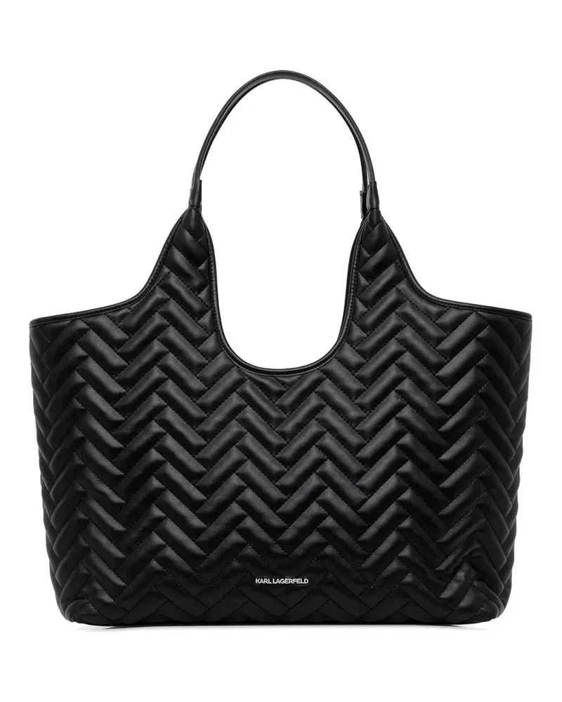 Karl Lagerfeld K/Brick quilted tote bag - Schwarz Schwarz