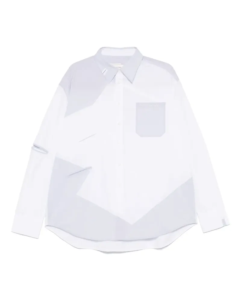 Feng Chen Wang Deconstructed Hemd - Weiß Weiß