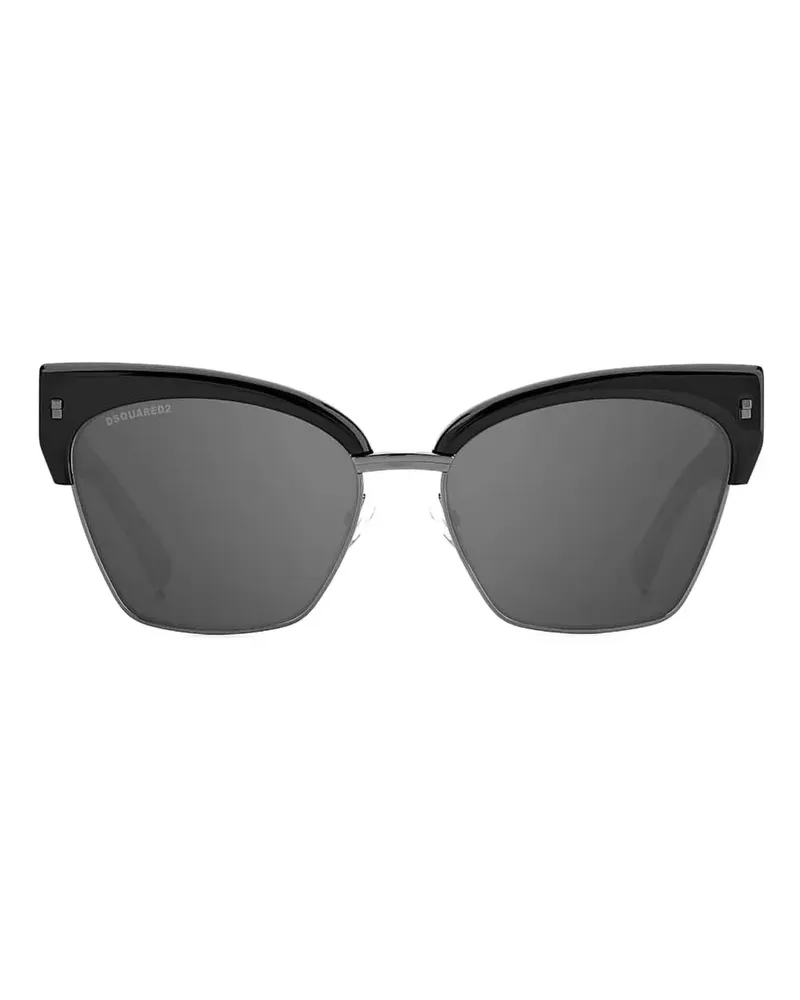 Dsquared2 Sonnenbrille mit Cat-Eye-Gestell - Schwarz Schwarz