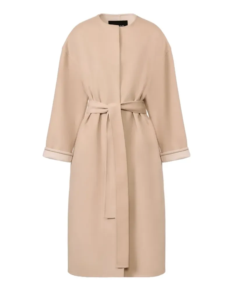 Fabiana Filippi Klassischer Wollmantel - Nude Nude