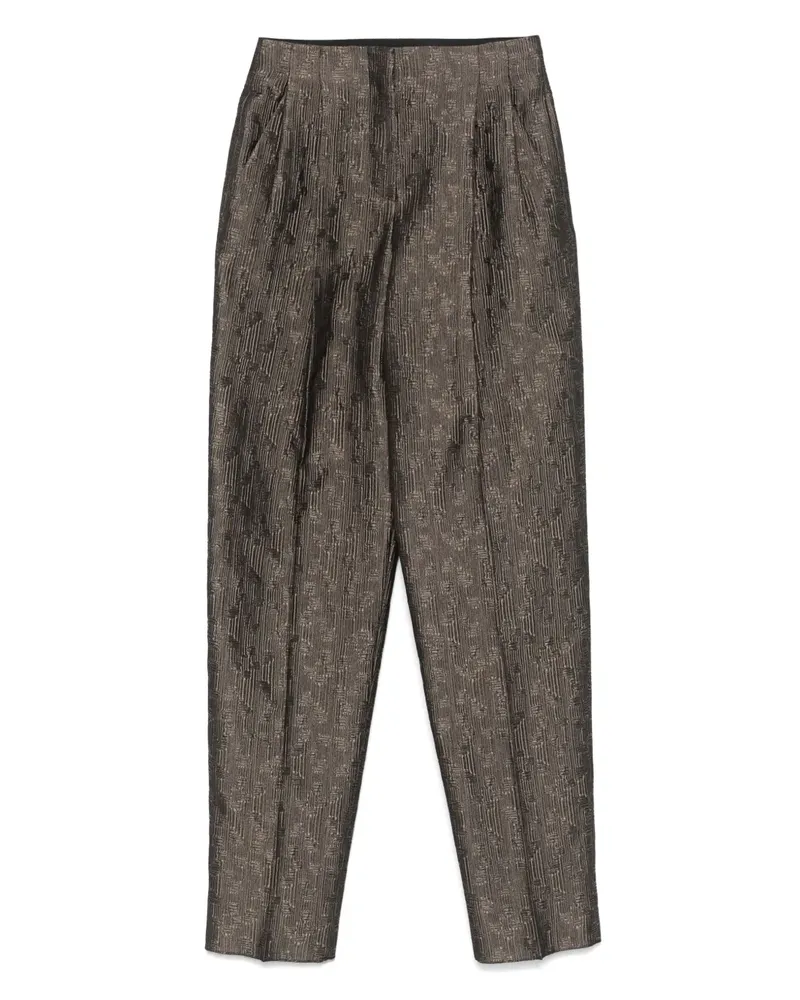 Giorgio Armani Gerade Hose aus Seidengemisch - Schwarz Schwarz