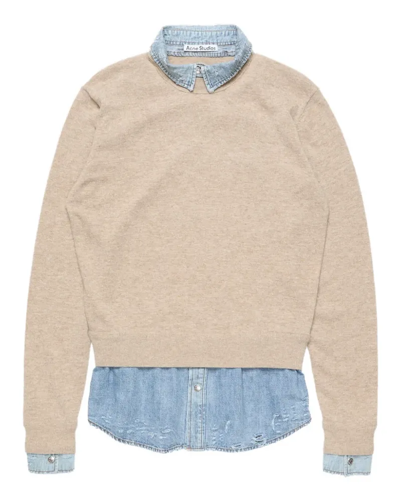 Acne Studios Pullover im Layering-Look - Nude Nude