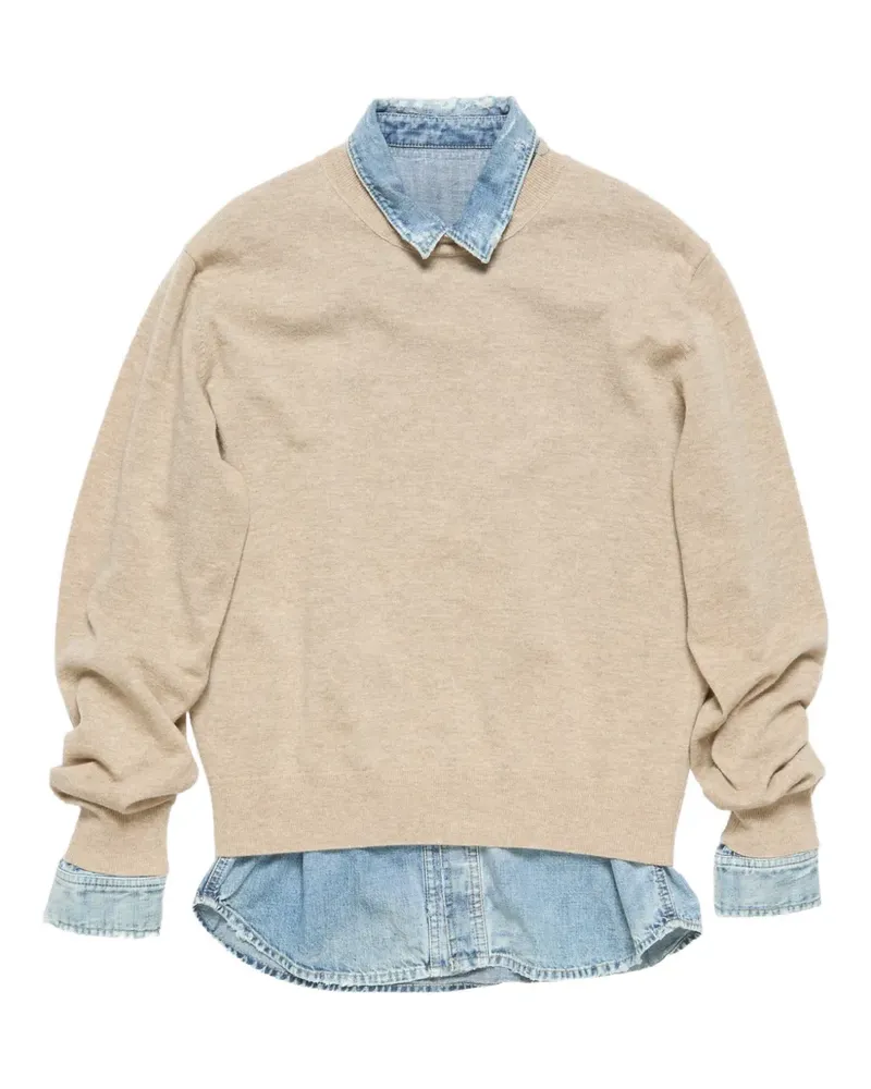 Acne Studios Pullover im Layering-Look - Nude Nude