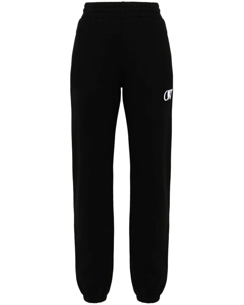 OFF-WHITE Hose mit Logo-Stickerei - Schwarz Schwarz