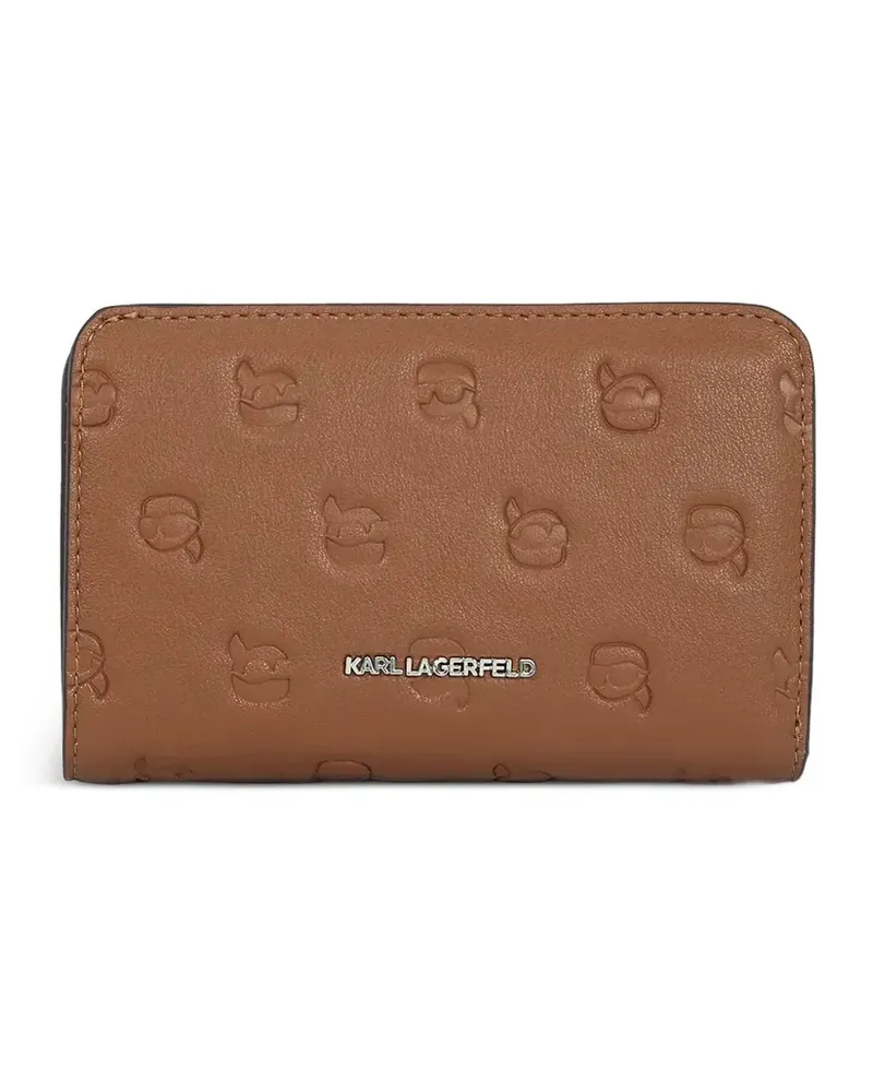 Karl Lagerfeld Ikon Monogram wallet - Braun Braun