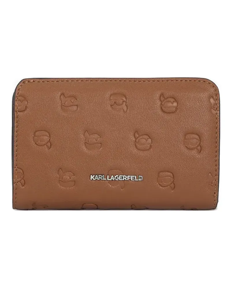 Karl Lagerfeld Ikon Monogram wallet - Braun Braun