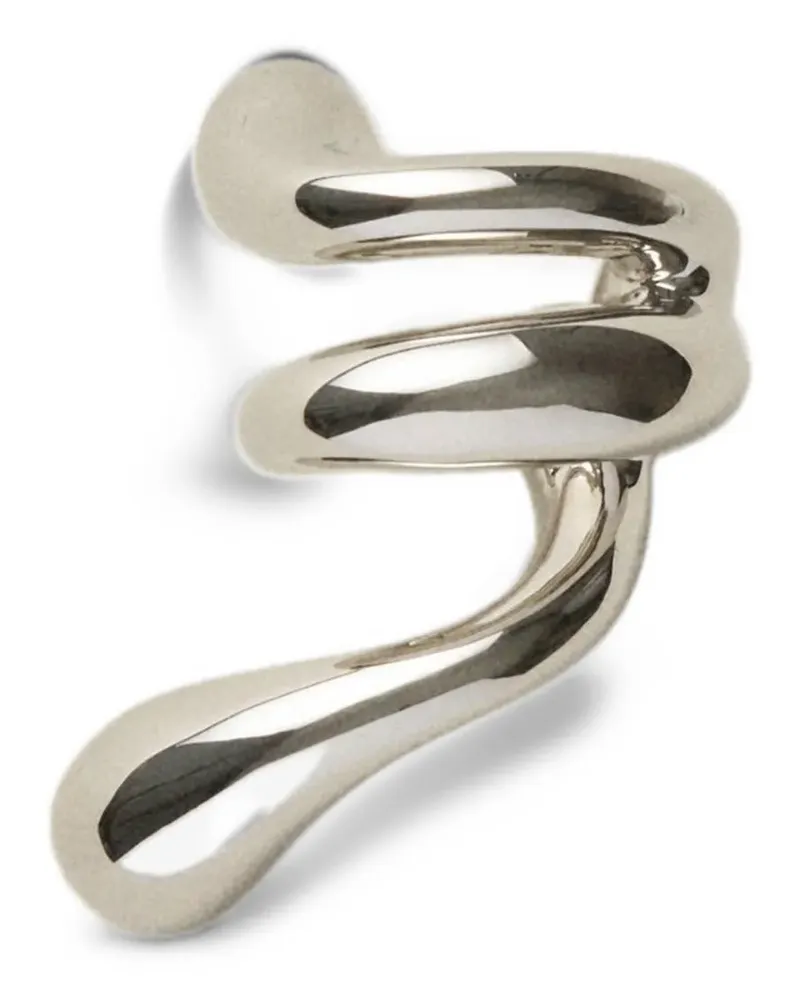 PANCONESI Blow Up Forma spiral-shape ear cuff - Silber Silber
