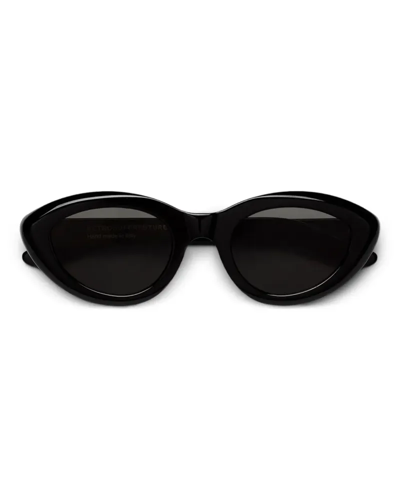 RETROSUPERFUTURE Cocca Sonnenbrille mit ovalem Gestell - Schwarz Schwarz