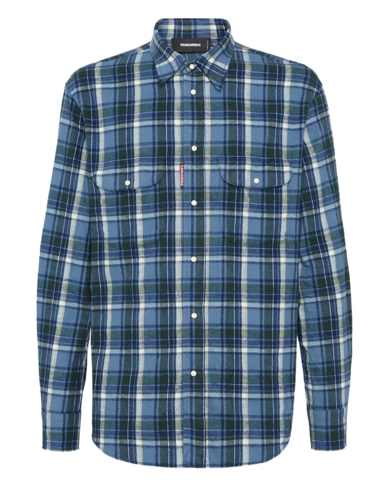 Dsquared2 Canadian Vintage Hemd - Blau Blau