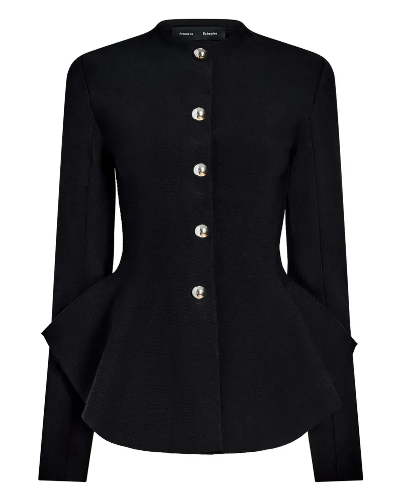 Proenza Schouler Dasha Jacke mit Knöpfen - Schwarz Schwarz