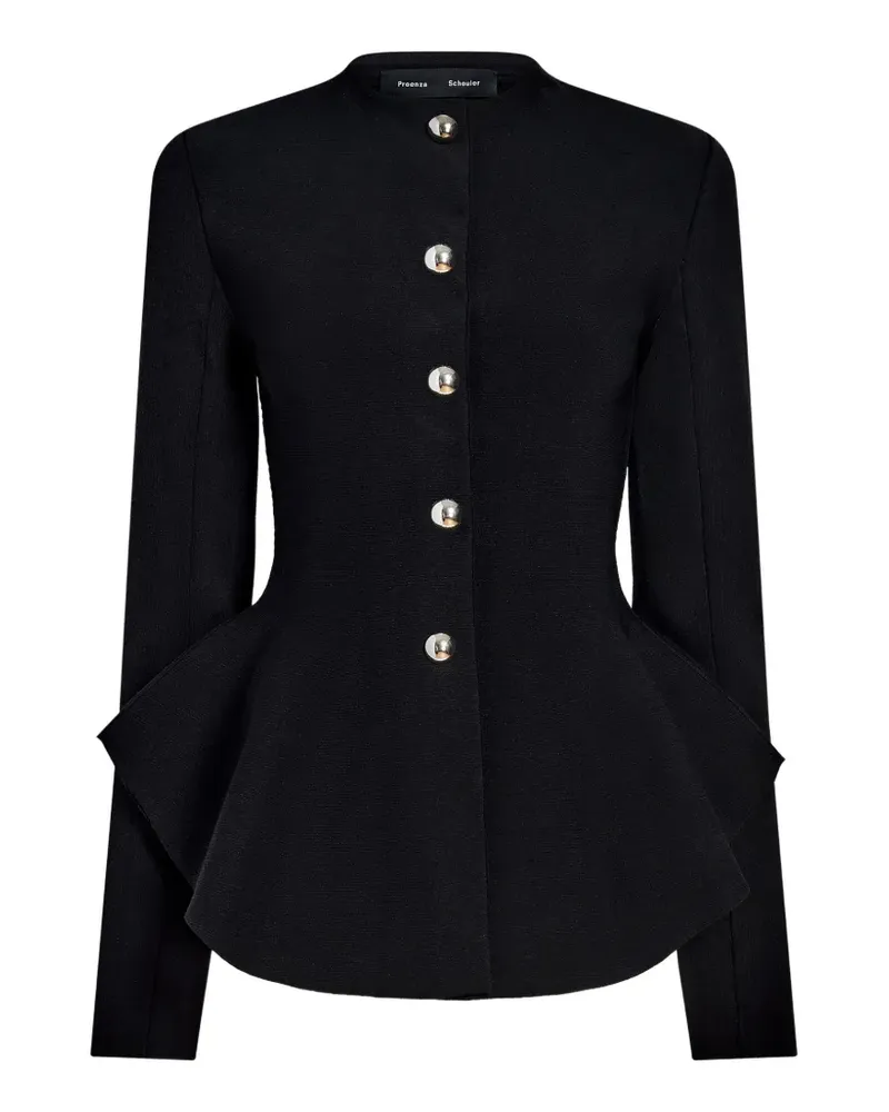 Proenza Schouler Dasha Jacke mit Knöpfen - Schwarz Schwarz