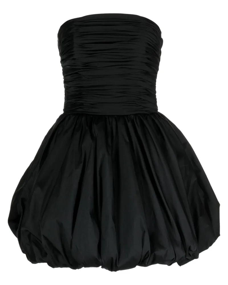 Amsale Kleid mit geraffter Taille - Schwarz Schwarz