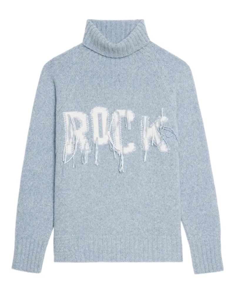 Zadig & Voltaire Ausgefranster Mora Rollkragenpullover - Blau Blau