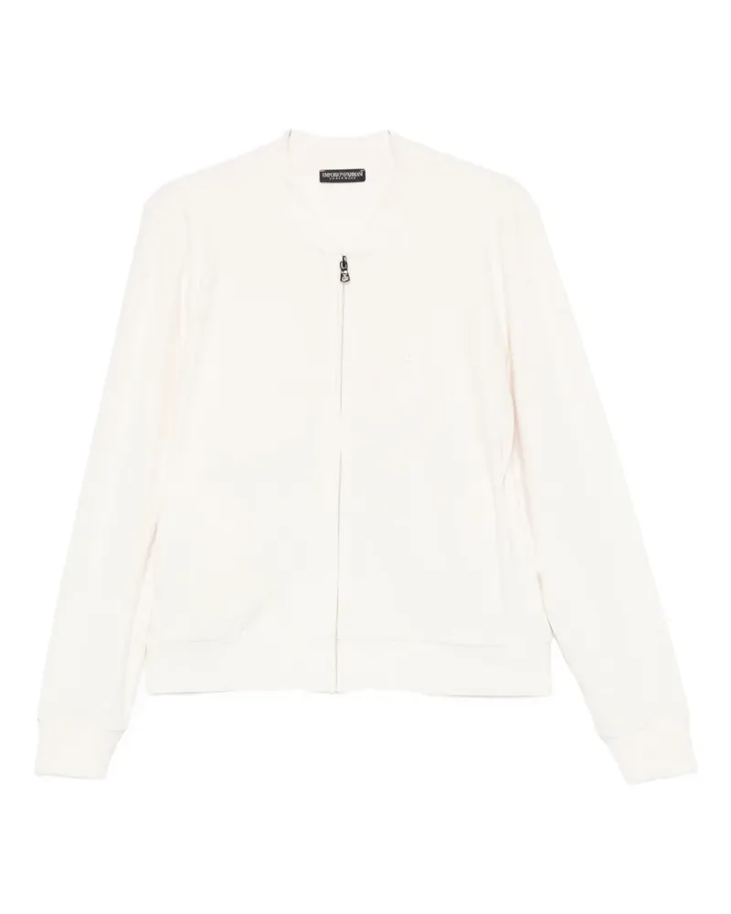 Emporio Armani zip-up sweater - Weiß Weiß