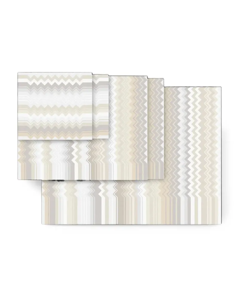 Missoni Home Giacomo Handtuch-Set mit Zickzack-Print - Nude Nude