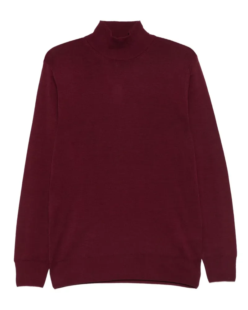 Canali Pullover mit Stehkragen - Rot Rot