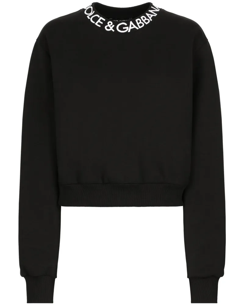 Dolce & Gabbana Sweatshirt mit Logo-Print - Schwarz Schwarz