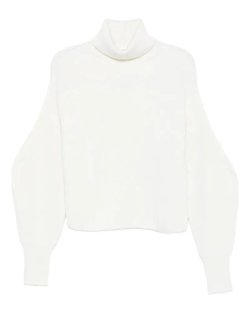 P.A.R.O.S.H. P.A.R.O H. Gerippter Pullover mit Rollkragen - Weiß Weiß
