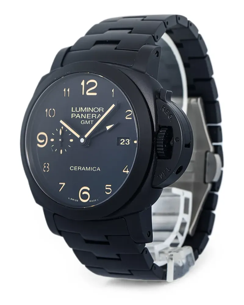 OFFICINE PANERAI Luminor Ceramica Armbanduhr 44mm - Schwarz Schwarz
